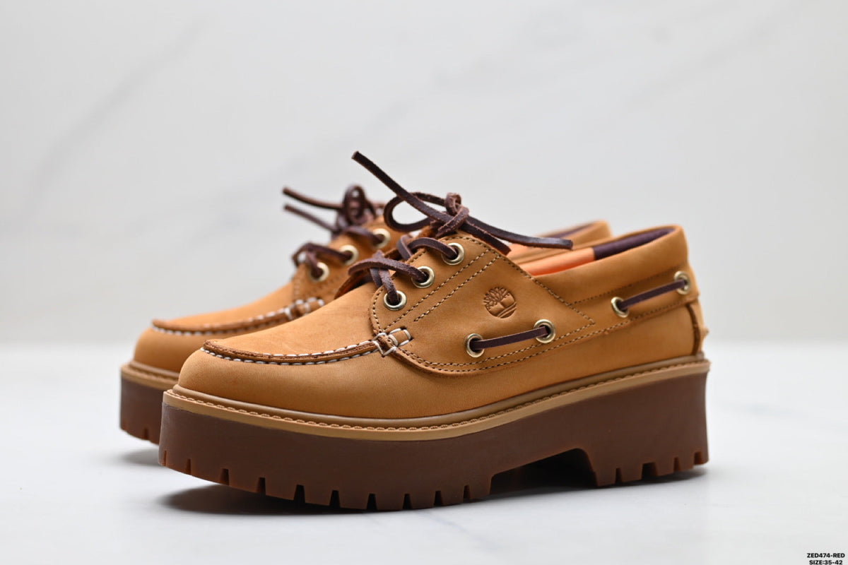 Timberland Wheat Women's Platform Boat Shoe