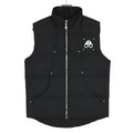 Moose Knuckles Down Vest with Logo Chest Patch and Silver Rivets