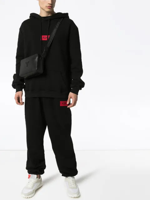 424 hoodie with logo patch