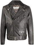 Golden Goose leather biker jacket