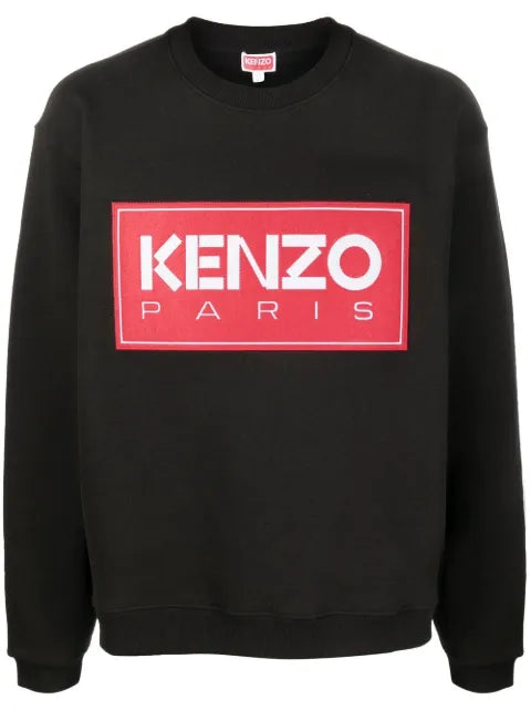 Kenzo logo-patch crew-neck sweatshirt