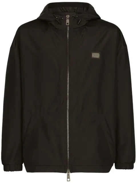 Dolce & Gabbana logo-tag hooded jacket