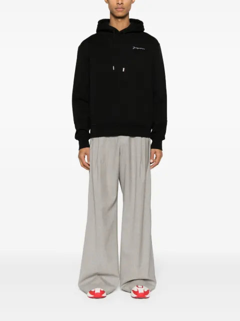 Jacquemus embroidered logo hoodie