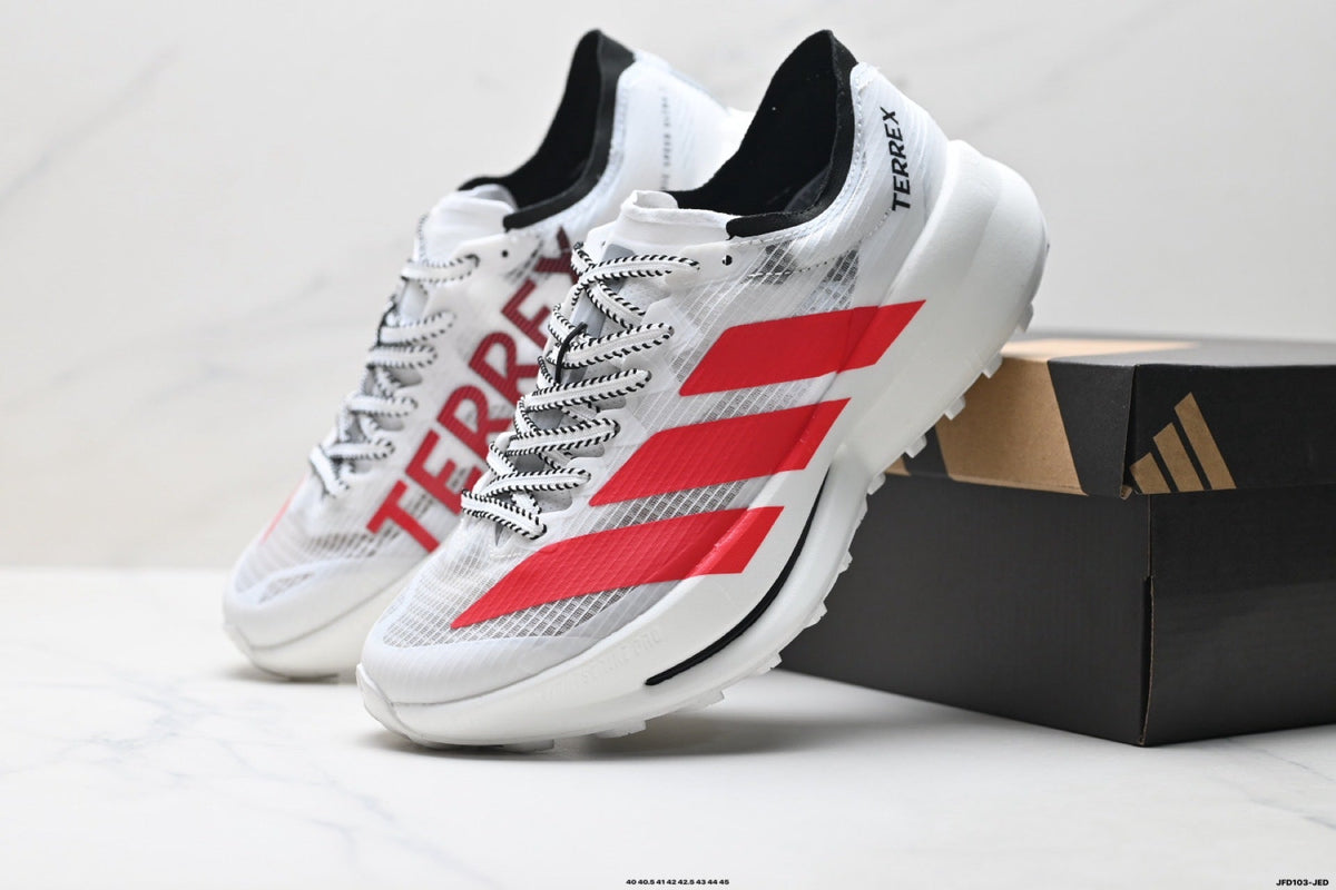 Adidas  Men's Running Shoes #4 - White/Red