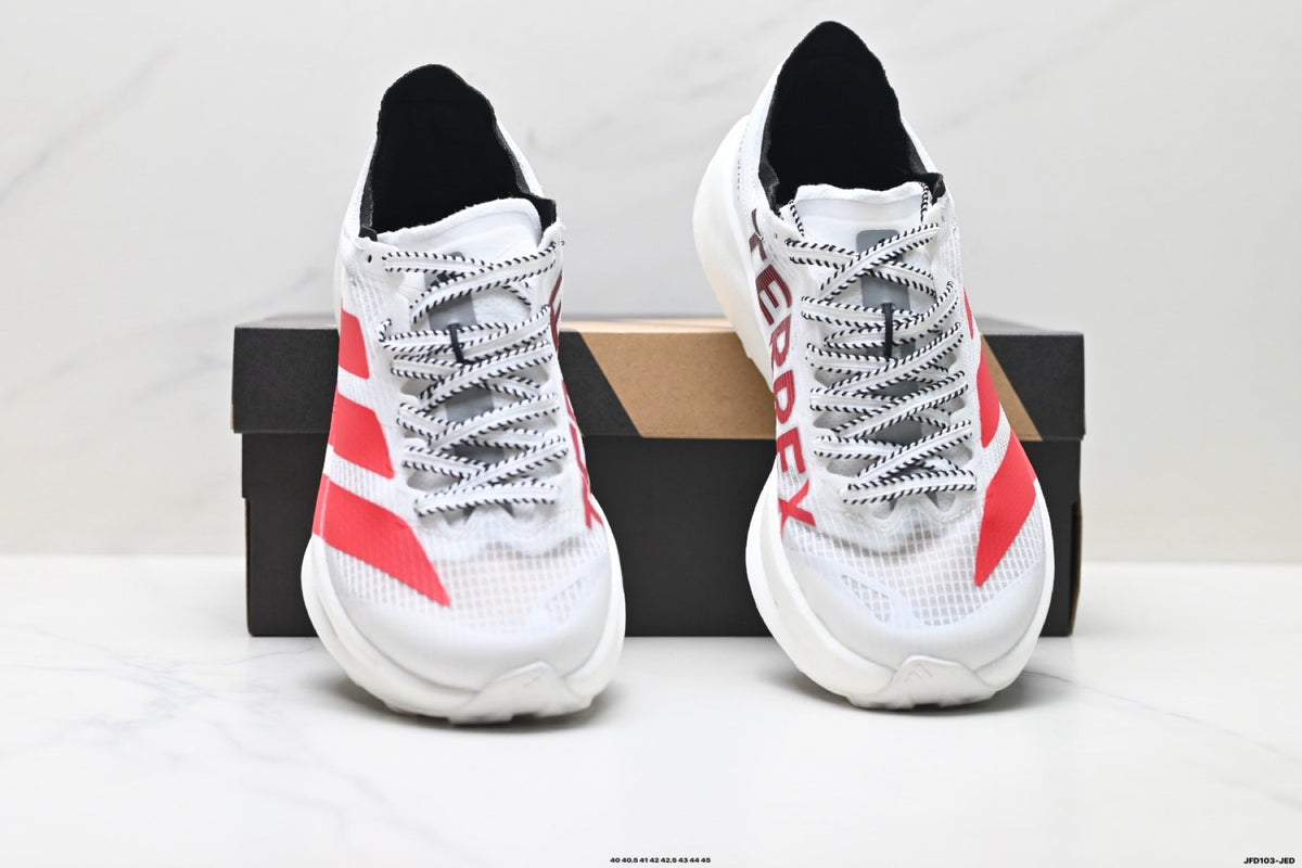 Adidas  Men's Running Shoes #4 - White/Red
