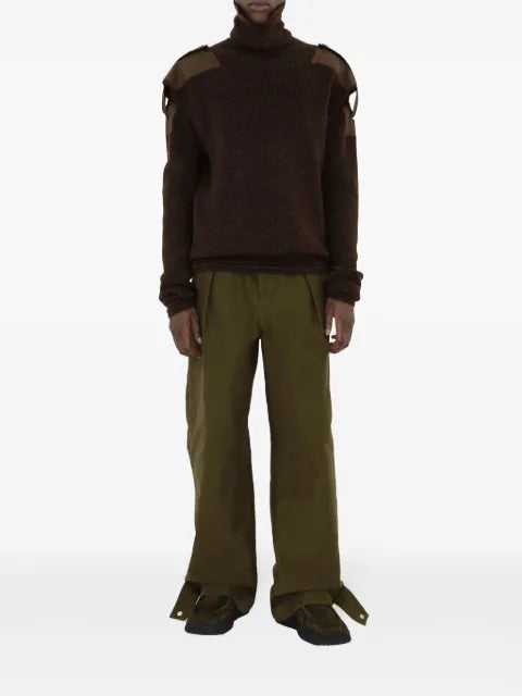 Burberry detachable-sleeve wool jumper