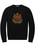 Ralph Lauren Purple Label embroidered cashmere pullover