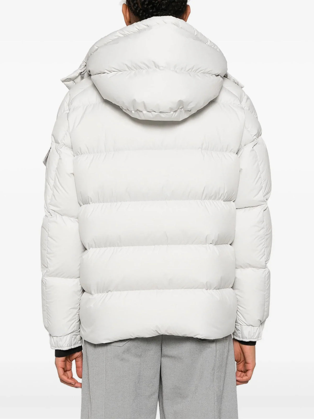 Moncler Maya 70 Short Down Jacket in White