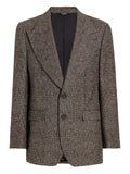 Dolce & Gabbana check-pattern buttoned-up blazer