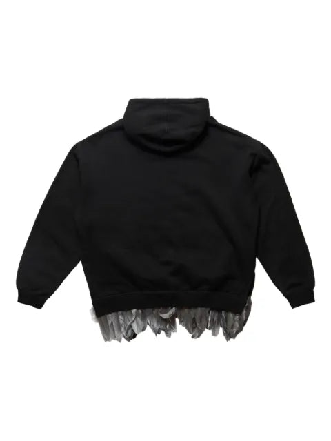 4SDESIGNS Nebraska Huskers feather-trim hoodie