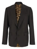 Dolce & Gabbana single-breasted Sicilia light jacket in light wool
