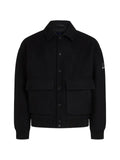 Karl Lagerfeld Jeans logo-patch bomber jacket