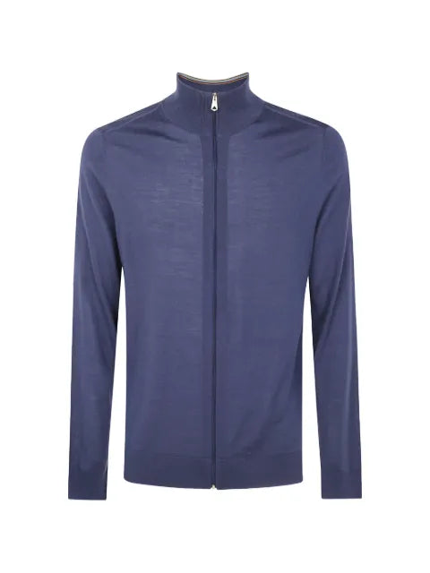 Paul Smith washable wool zip cardigan