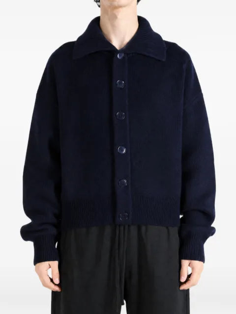 extreme cashmere n°377 high-neck cardigan
