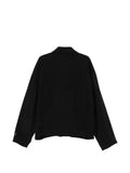 Balmain logo-button spread-collar jacket