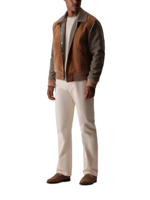 Fortela Cambridge panelled bomber jacket