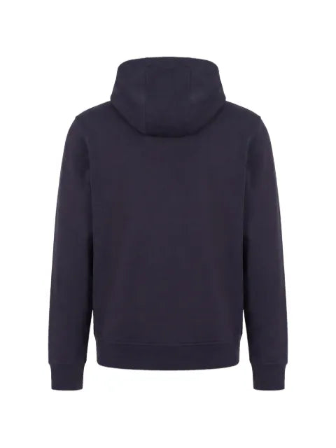 Emporio Armani logo-plaque drawstring hoodie
