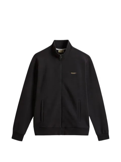 Woolrich logo-print zip-up sweater
