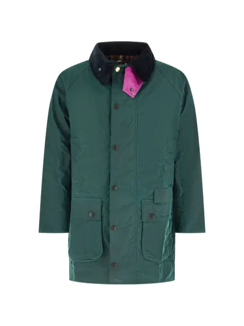 Paul Smith corduroy-collar raglan-sleeve jacket