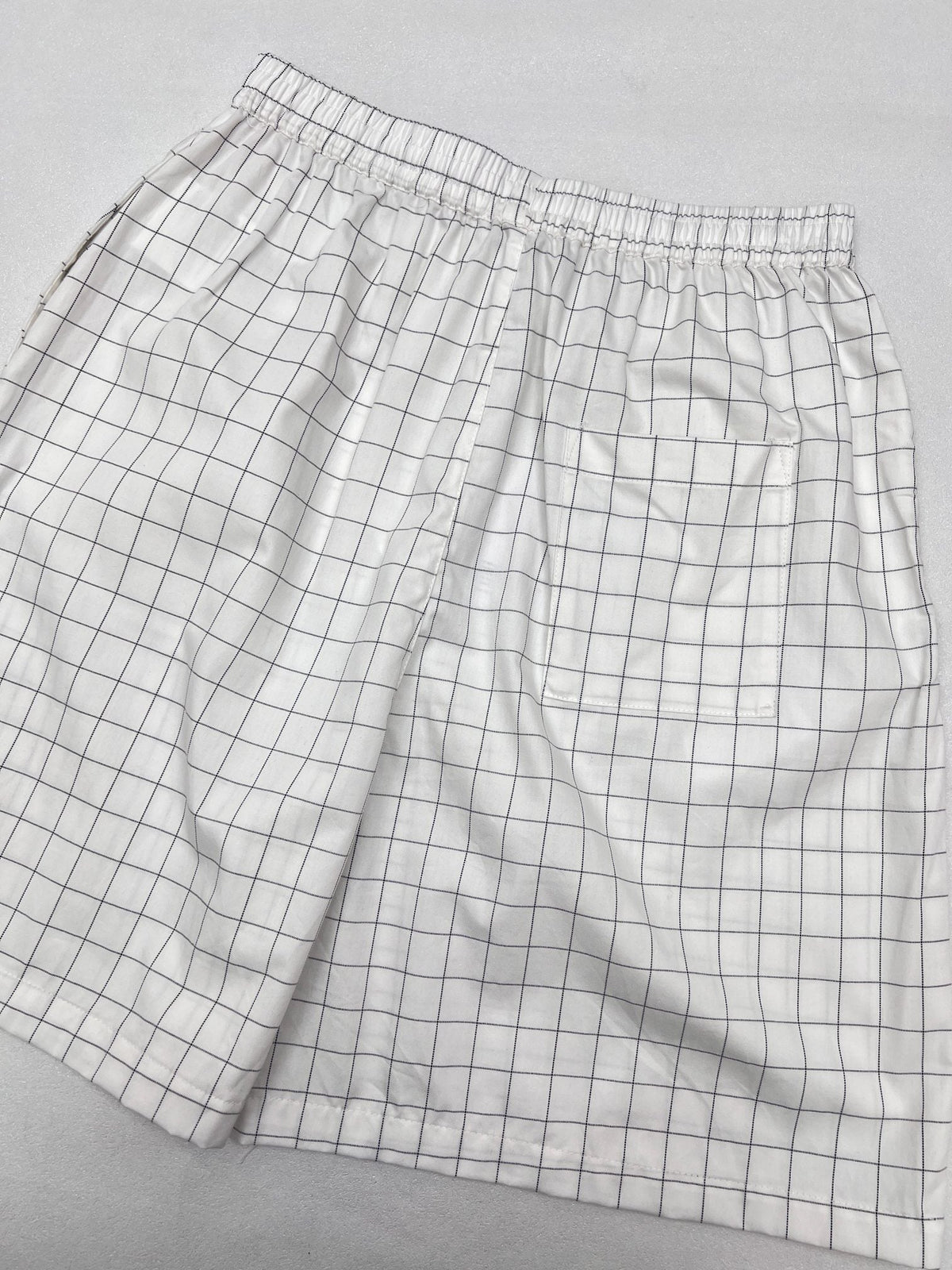 Acne Studios Grid‑Pattern Drawstring Casual Shorts