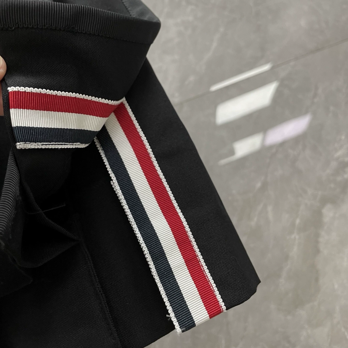 Women's Grosgrain-Trim Pleated Mini Skirt | Thom Browne