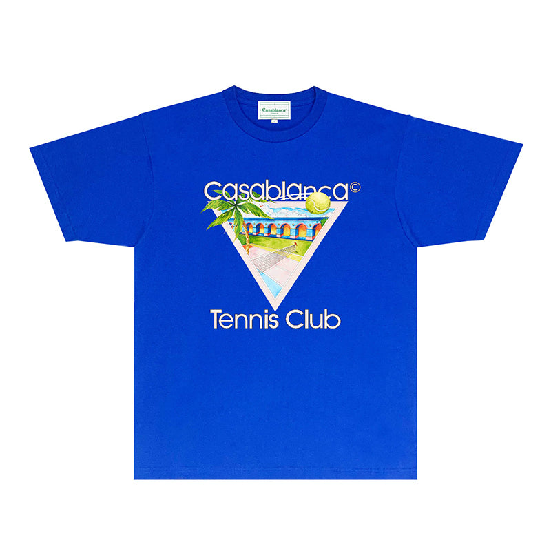 Casablanca T Shirts Fashion Print Street