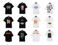Palm Angels Graffiti Flame Palm Tree Graphic Oversized Tee Streetwear