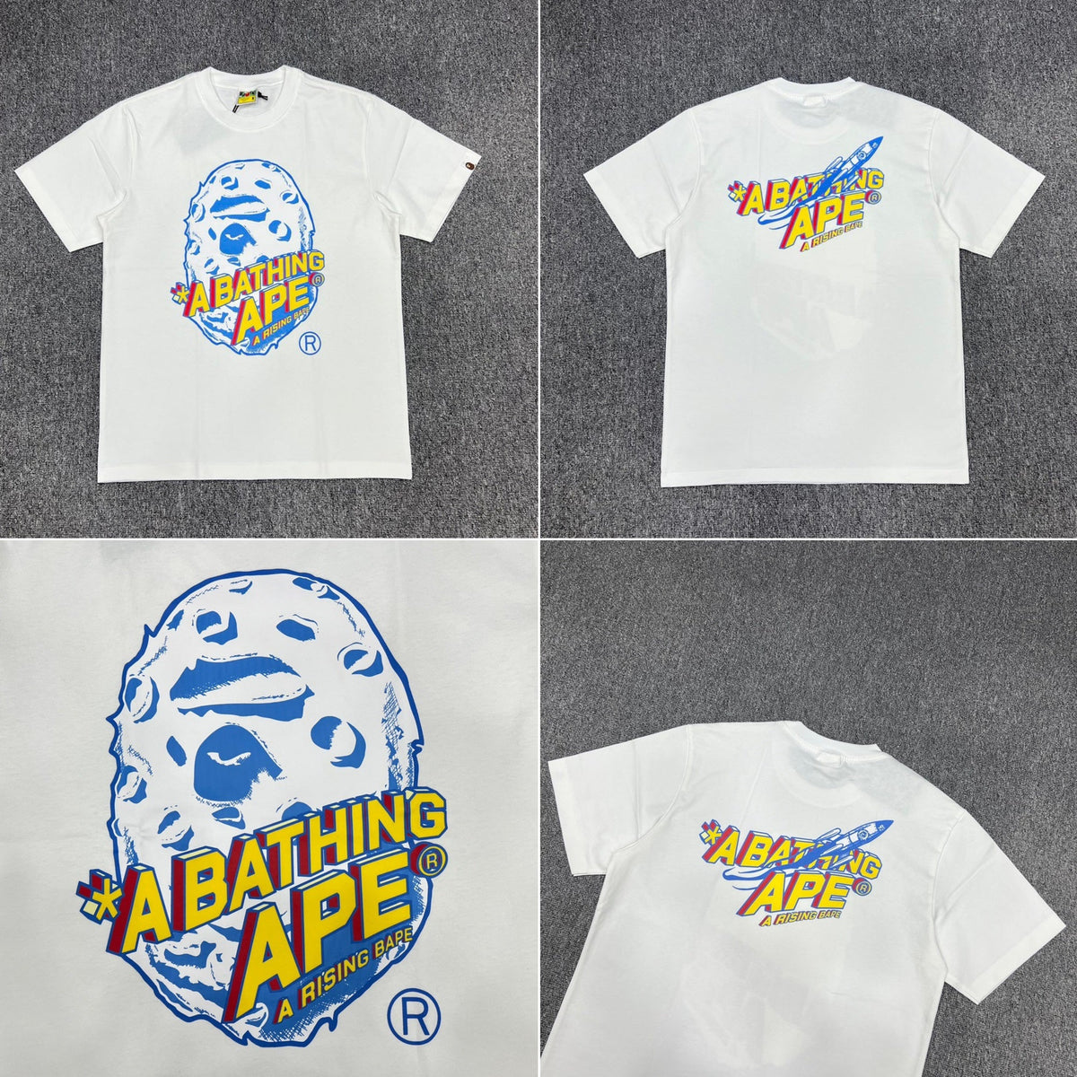 Bape Ape Head Camo Graphic Oversized Short Sleeve Tee Multi‑Style