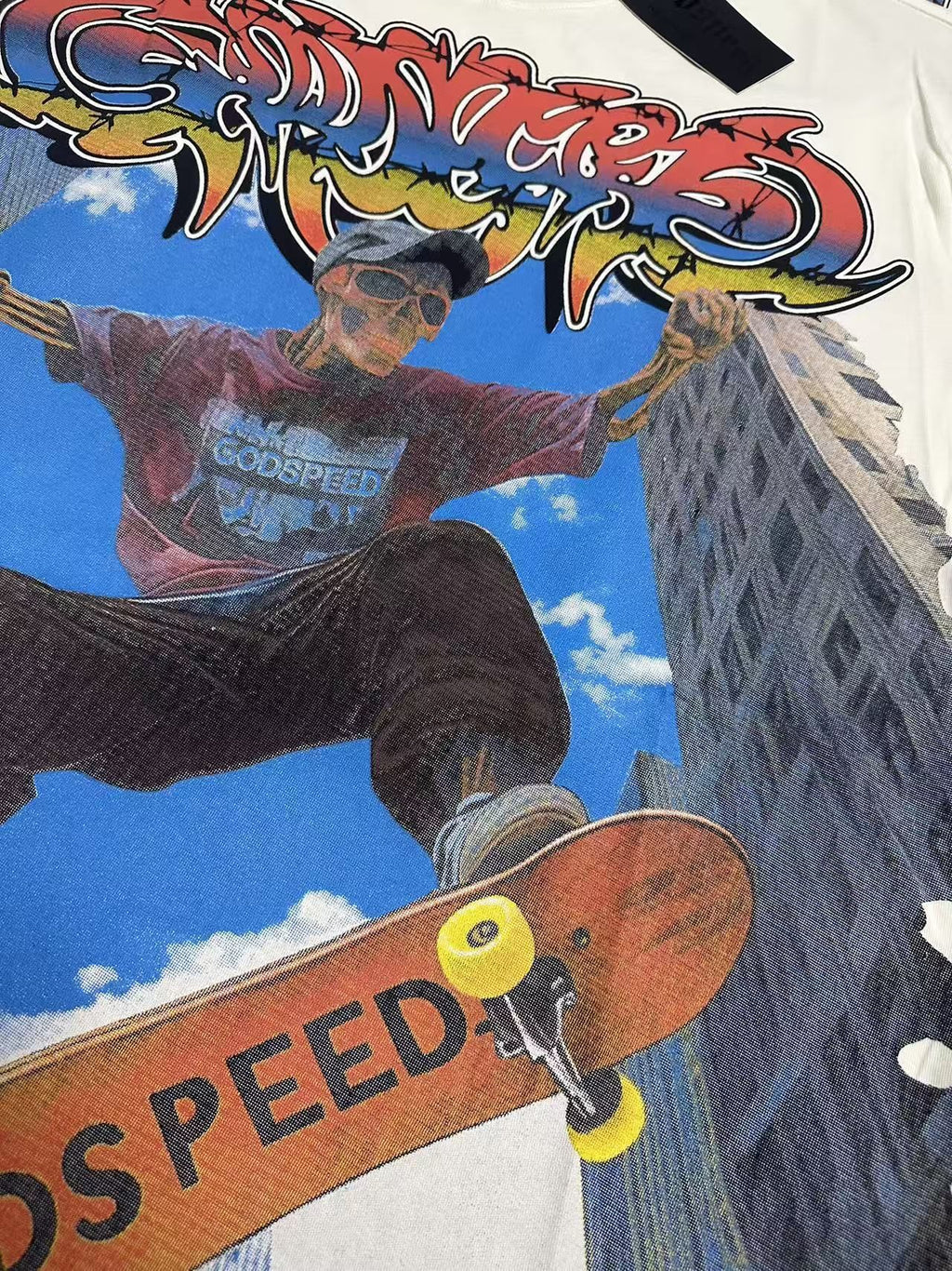 Godspeed Skateboard Graphic T-Shirt