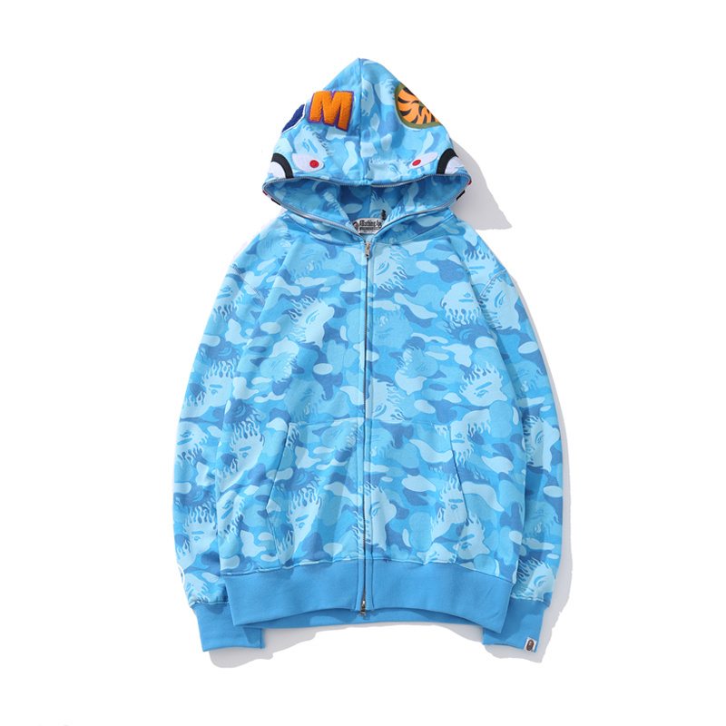 BAPE WGM Shark Camo Full-Zip Hoodie
