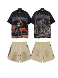 Godspeed Racing Car Graphic T-Shirt & Shorts Set