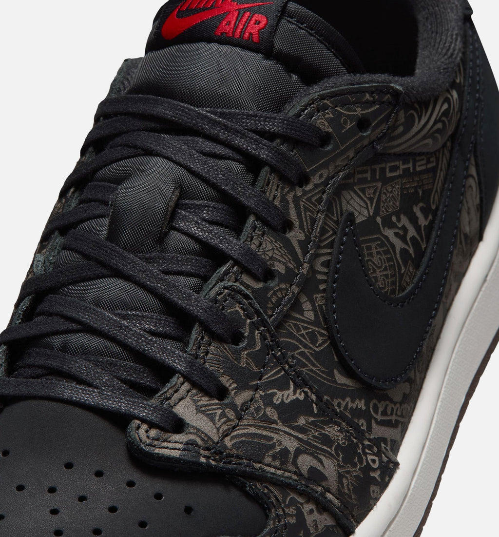 Air Jordan 1 Retro Low OG Laser Black/Red Men's Lifestyle Shoes - Black/Varsity Red/Summit White