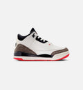 Air Jordan 3 Retro Sail and University Red Preschool Sneakers - Sail / Black / University Red / Pale Ivory