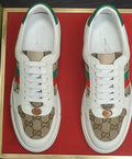 Gucci Red-Green Stripe Low-Top Sneakers